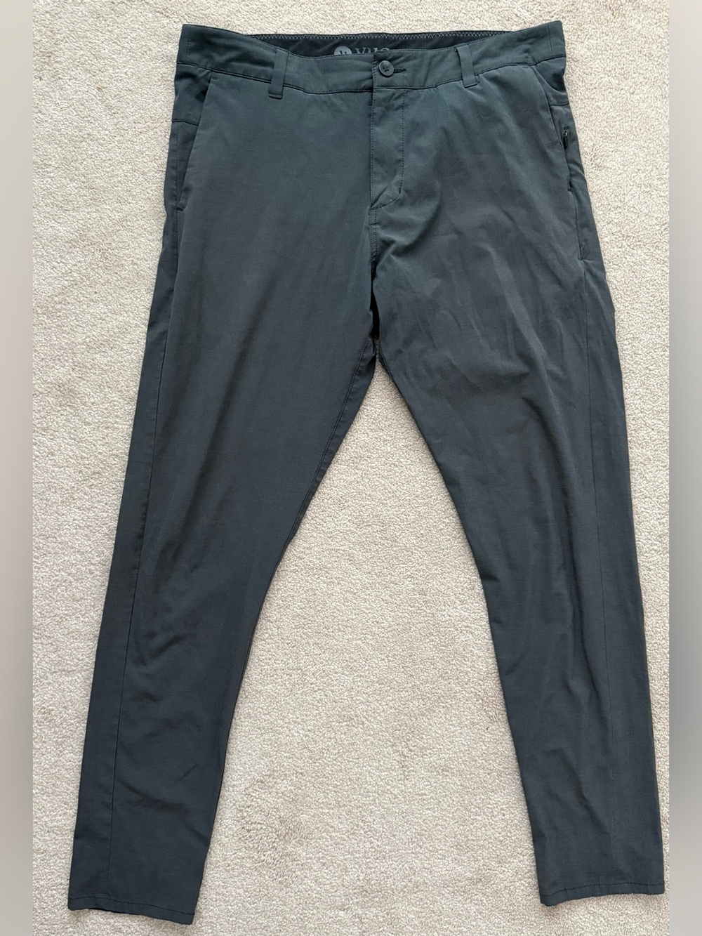Vuori men’s five pocket pants gray-size 33/30